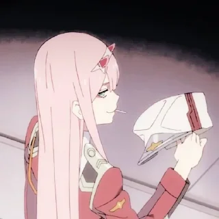 🍥 zero two . @mochisecret, стикер Telegram 5 из 36
