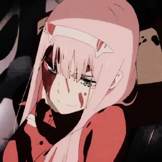 🍥 zero two . @mochisecret, стикер Telegram 9 из 36