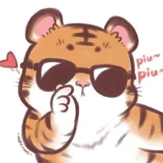 💗 harimau gua, Telegram sticker 9 of 25