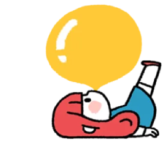😌 a grapefruit girl | @cutestickers4you, Telegram sticker 17 of 40