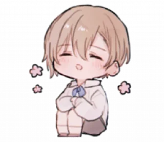 🍥 Little boy by Arachi @lovelyong, Telegram sticker 16 of 32