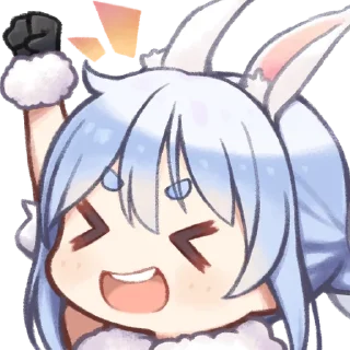 🐰 Pekora Ch. 兎田ぺこら Member Stickers, стикер Telegram 11 из 27