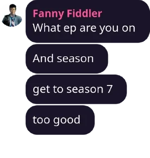 😡 Fanny recommending Dexter, стикер Telegram 20 из 26