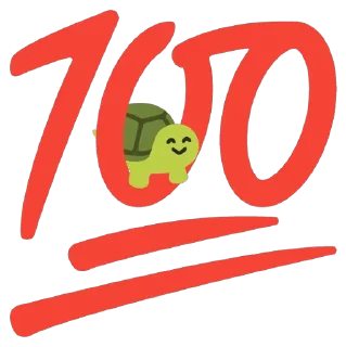 💯 Turtles 2 @u1f422, sticker Telegram 3 sur 120
