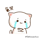 😭 蜜桃貓1 @fathousechun, sticker Telegram 24 sur 24