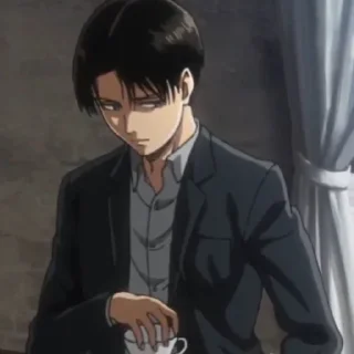 ⌛️ 𝐋𝐞𝐯𝐢 𝐀𝐜𝐤𝐞𝐫𝐦𝐚𝐧 @anime_tikel01, стікер Telegram 24 з 30