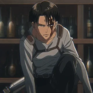 ⌛️ 𝐋𝐞𝐯𝐢 𝐀𝐜𝐤𝐞𝐫𝐦𝐚𝐧 @anime_tikel01, стікер Telegram 8 з 30