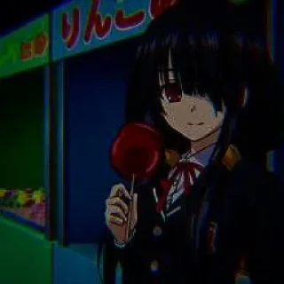 🖤 Tokisaki kurumi — @TikelAnimeXixixi, Telegram sticker 18 of 48