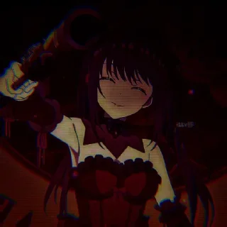 🖤 Tokisaki kurumi — @TikelAnimeXixixi, Telegram sticker 20 of 48