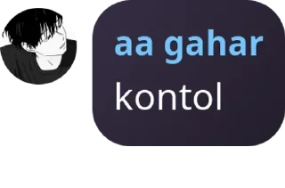 💋 aa gahar punya, sticker Telegram 1 sur 8