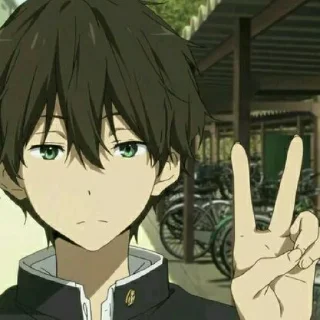 🎲 Oreki Houtarou @SEXXIESTANGEL, стікер Telegram 8 з 30