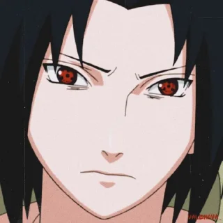 🖤 UchihaSasuke by; @rexakatsuki_bot, Telegram sticker 22 of 120