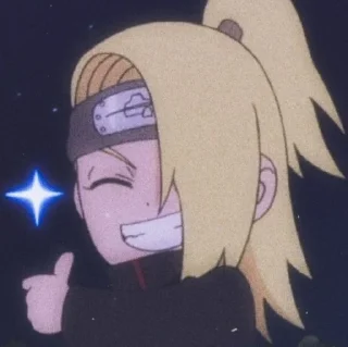 💛 DeidaraAkatsuki by; @rexakatsuki_bot, Telegram sticker 18 of 95