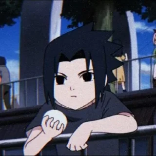 🖤 UchihaSasuke by; @rexakatsuki_bot, Telegram sticker 6 of 120