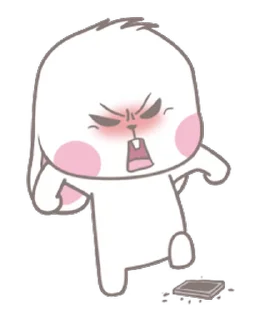 😡 Bunny @Stickersey, sticker Telegram 16 sur 24