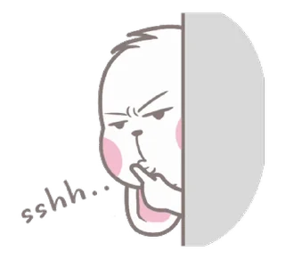 🤫 Bunny @Stickersey, sticker Telegram 23 sur 24