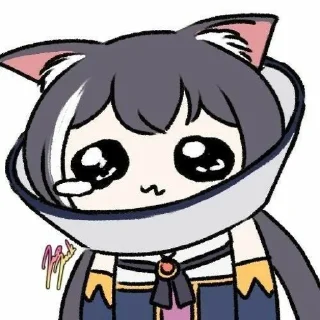 🍡 Karyl Cat💙- @Anime0Vibes's stic-pack by @KazutoSuperbot, Telegram sticker 5 of 40