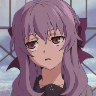 🔮 Shinoa Hiiragi ; @yourtikel, стикер Telegram 13 из 30