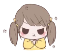 😠 Chubby Girl (Eng) @stickerscar, Telegram sticker 10 of 40