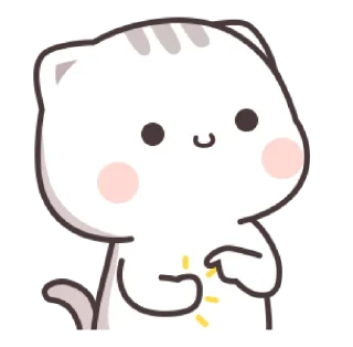 🙂 Cutie Cat-Chan Three @bistic, стікер Telegram 18 з 24
