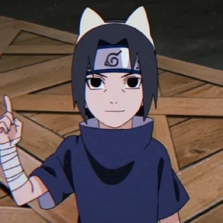 🖤 UchihaItachi by; @rexakatsuki_bot, стікер Telegram 24 з 70