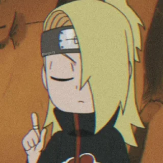 💛 DeidaraAkatsuki by; @rexakatsuki_bot, sticker Telegram 22 sur 95
