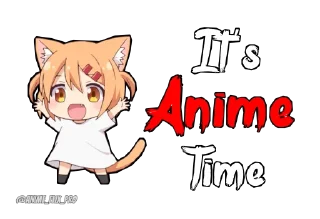 🔥 It's Anime Time • @Anime_Flix_Pro, sticker Telegram 4 sur 20