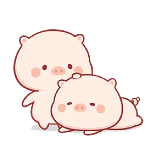 😌 Piggy Mengmeng 2 @bistic, стикер Telegram 10 из 24