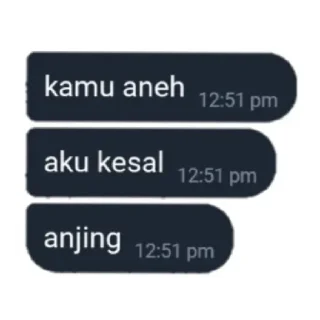 😑 Teks #ndin, sticker Telegram 6 sur 24