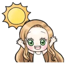 😃 Charlotte's summer activity, Telegram sticker 1 of 41
