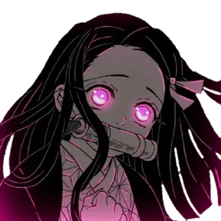 🥰 @wallpaper_kid @Anime_Sticker_noob Nezuko Kamado Br, стикер Telegram 19 из 59