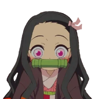🥰 @wallpaper_kid @Anime_Sticker_noob Nezuko Kamado Br, стикер Telegram 1 из 59