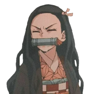 😣 @wallpaper_kid @Anime_Sticker_noob Nezuko Kamado Br, стикер Telegram 2 из 59