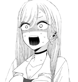 😨 My Dress-Up Darling @AnimeLibrary_Stickers, стікер Telegram 14 з 37