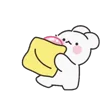 😊 Baby rabbit | By Halisa @TgEmodziBot, Telegram sticker 15 of 78