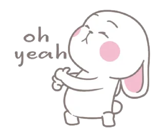 👍 Bunny @Stickersey, стикер Telegram 6 из 24