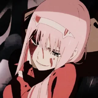 🍧 zero two . @mochisecret, стикер Telegram 10 из 36