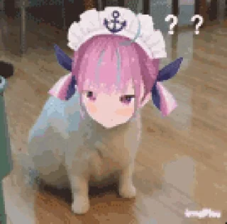 ⁉️ 湊あくあ @konaqua, стикер Telegram 24 из 120