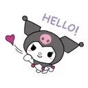 👋 Kuromi, sticker Telegram 12 sur 13
