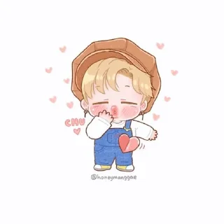 😘 Cute Bangtan, sticker Telegram 18 sur 20