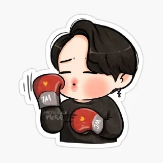 😤 Cute Bangtan, sticker Telegram 10 sur 20
