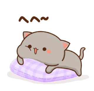 😀 Mochi Mochi Peach Cat, sticker Telegram 11 sur 48