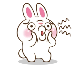 😲 Molly the rabbit @bistic, Telegram sticker 13 of 40