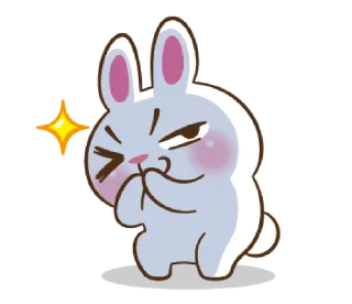 😏 Molly the rabbit @bistic, Telegram sticker 19 of 40