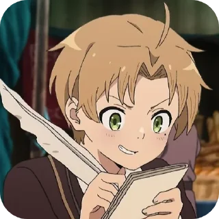 👄 Rudeus Greyrat - [ @AniStickerz ], стикер Telegram 9 из 30