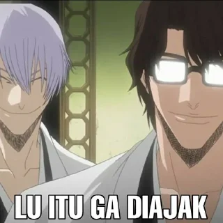 😜 Aizen nyatir by: @KMMINJYEONG, стікер Telegram 21 з 25