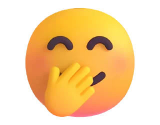 🤭 Fluent Emoji #1 @HiSticker, стікер Telegram 10 з 46