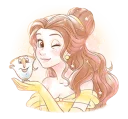 😉 Beauty and the Beast (Romantic), sticker Telegram 7 sur 41