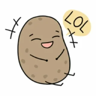 😂 Cute Potato || @MoiStickers, Telegram sticker 14 of 29