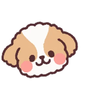 fluffy dog @stickieri